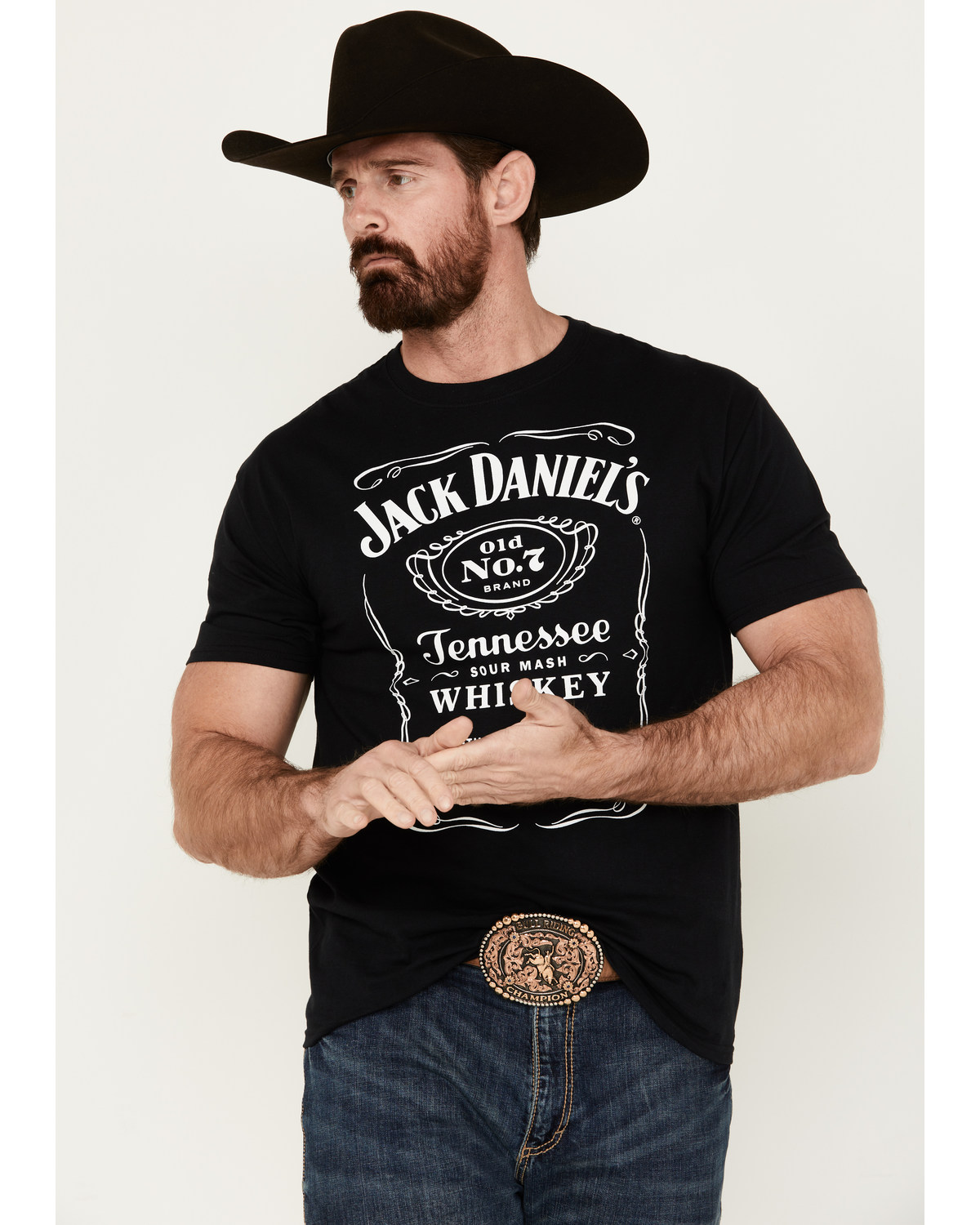 Changes Men's Jack Daniel's Label Short Sleeve Graphic T-Shirt