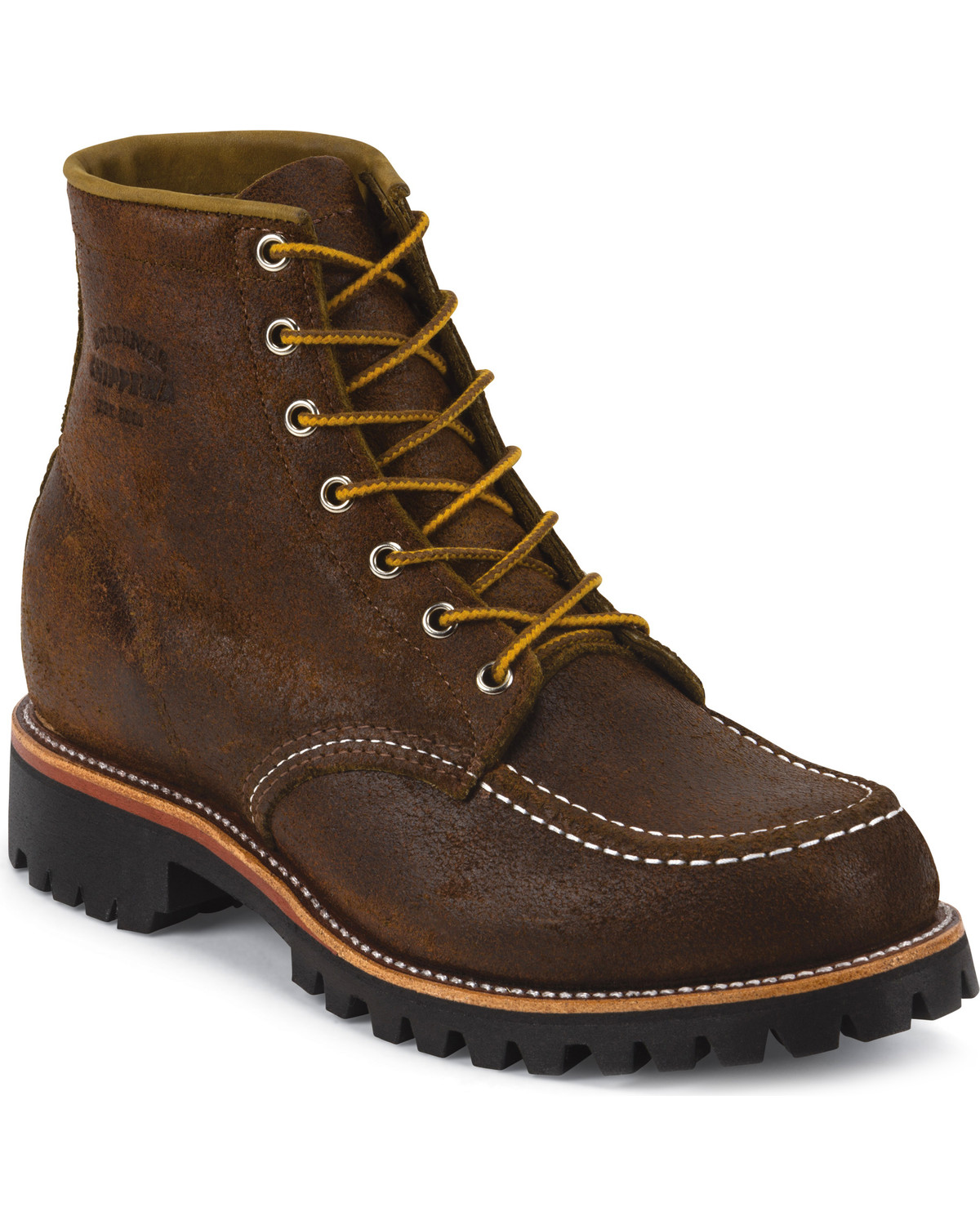 chippewa lace to toe field boot