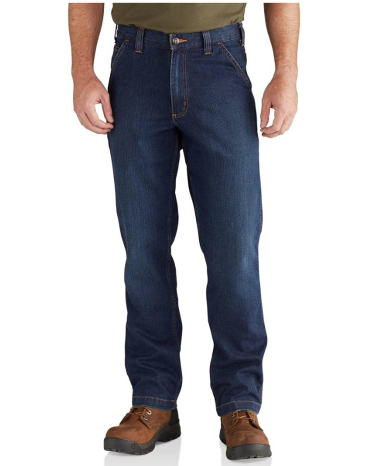 Carhartt Men's Full Swing Relaxed Fit Dungaree Work Jeans - Big