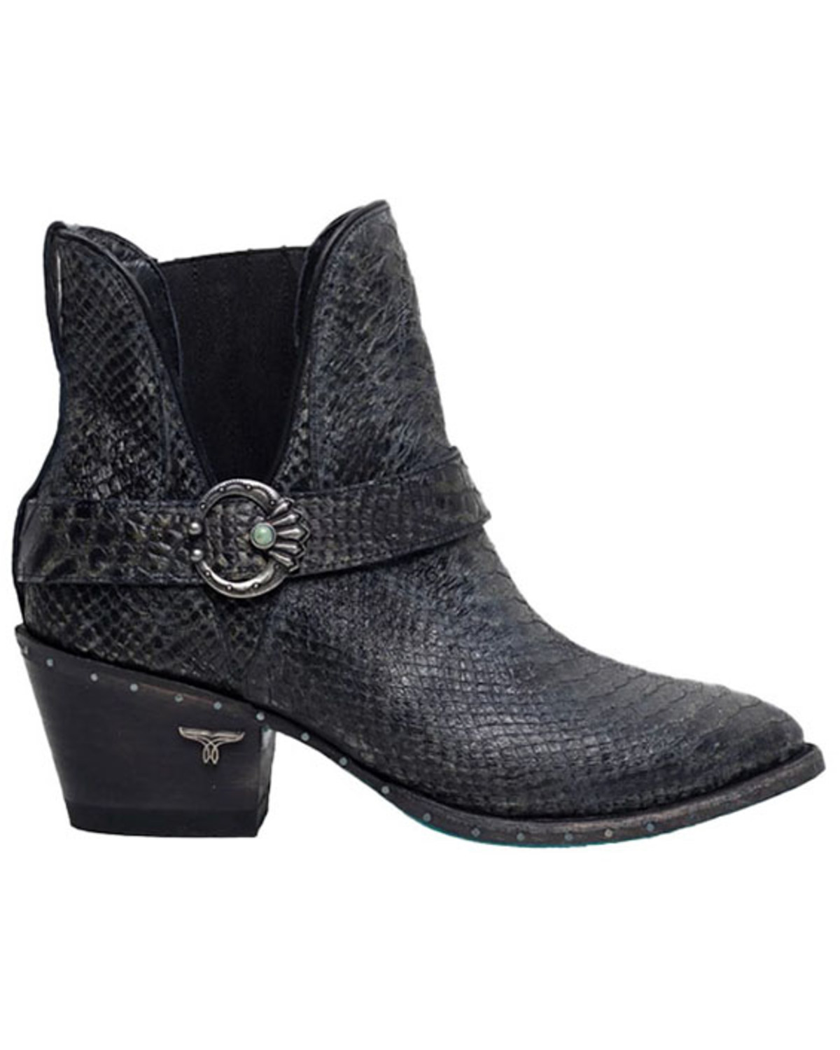 white booties rounded toe