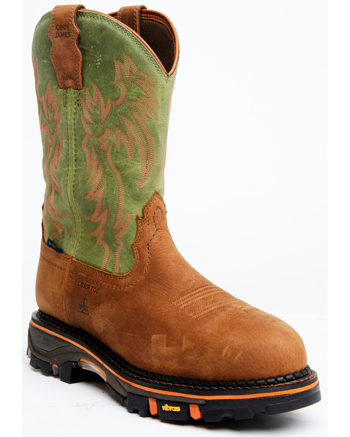 Cody James Men's Decimator 11" High Hopes Vibram Waterproof Work Boots - Composite Toe