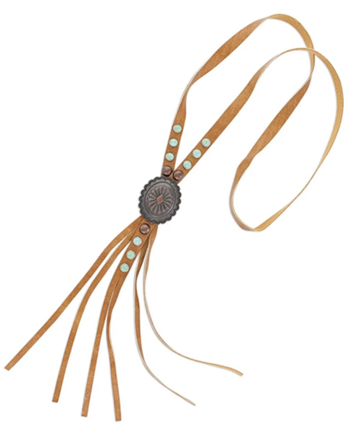 Montana Silversmiths Women's Minimal Gem Corded Leather Necklace