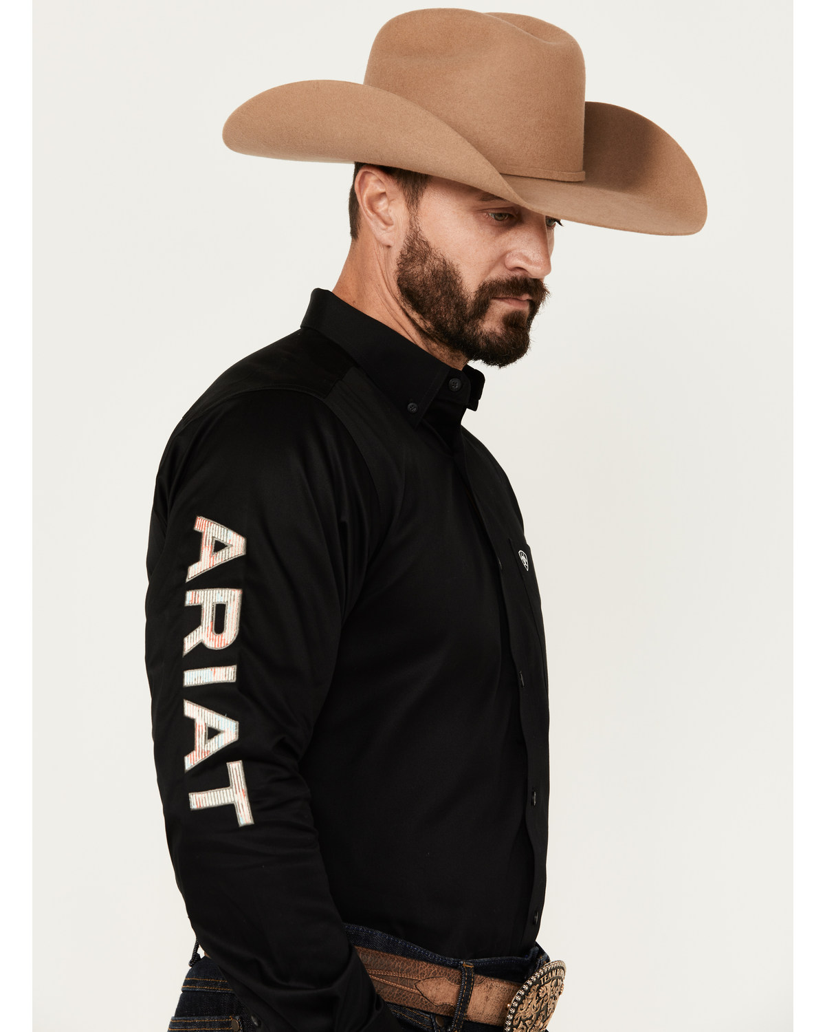 Ariat Men's Team Logo Twill Long Sleeve Button-Down Western Shirt