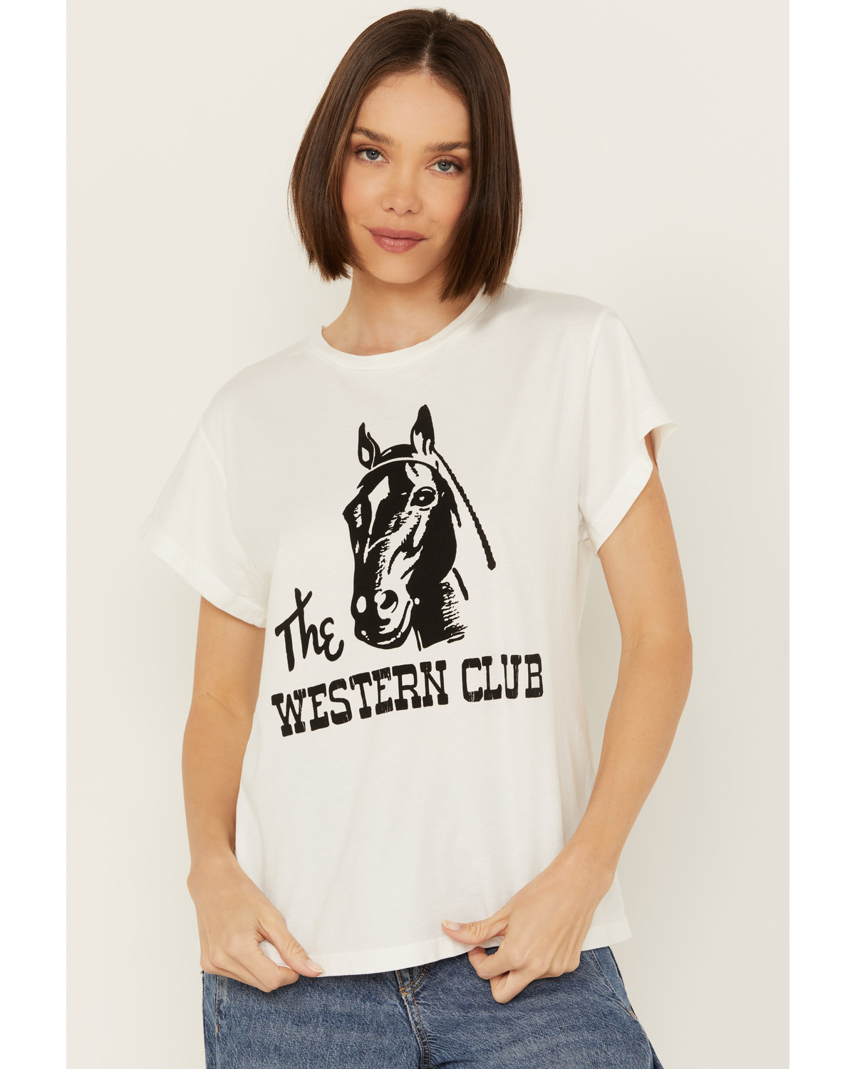 Bandit Women's Horse Western Club Short Sleeve Graphic Tee