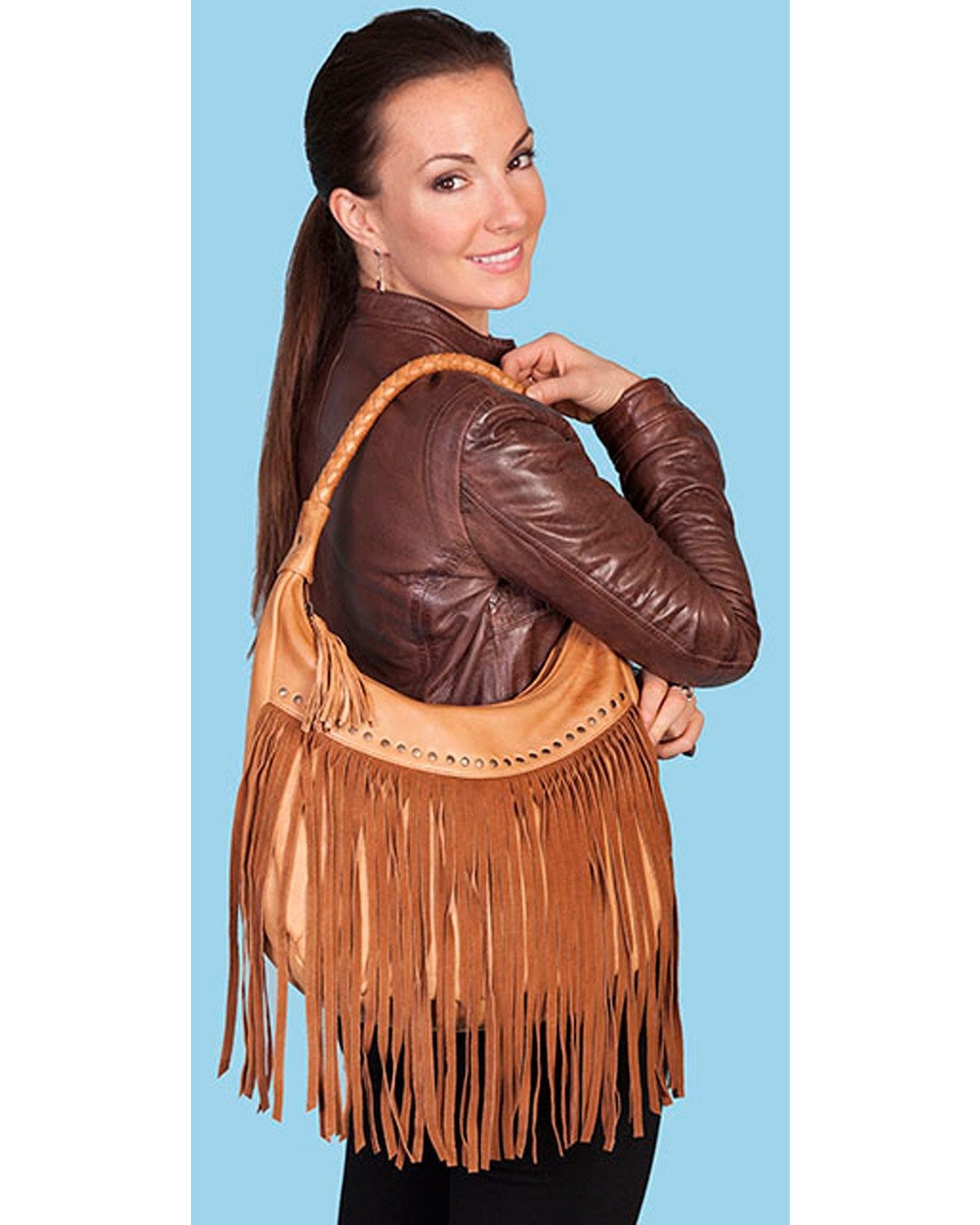 long fringe bag