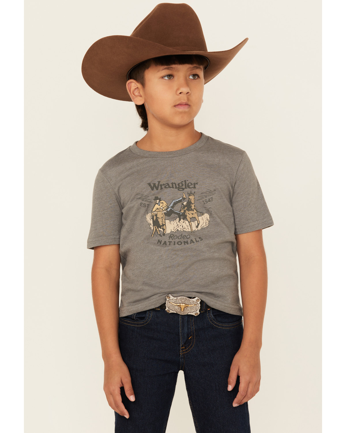 Wrangler Boys' Rodeo Nationals Short Sleeve Graphic T-Shirt