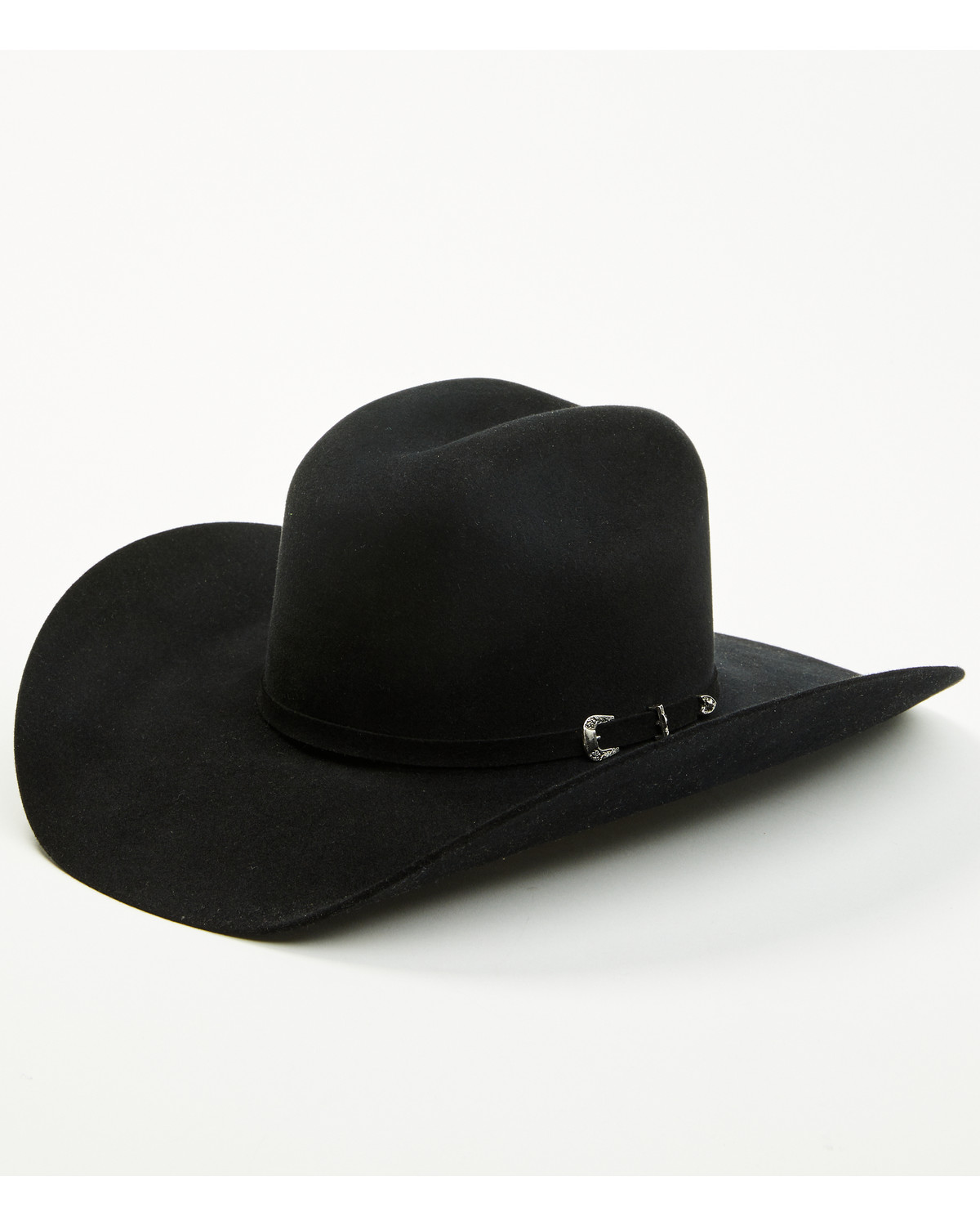 justin black felt cowboy hat