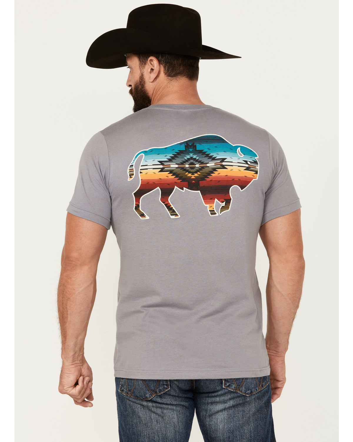 Pendleton Men's Saltillo Sunset Bison Short Sleeve Graphic T-Shirt