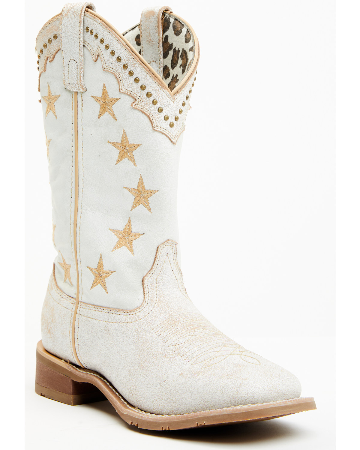 Laredo Women's Early Star 11" Studded Western Performance Boots - Broad Square Toe