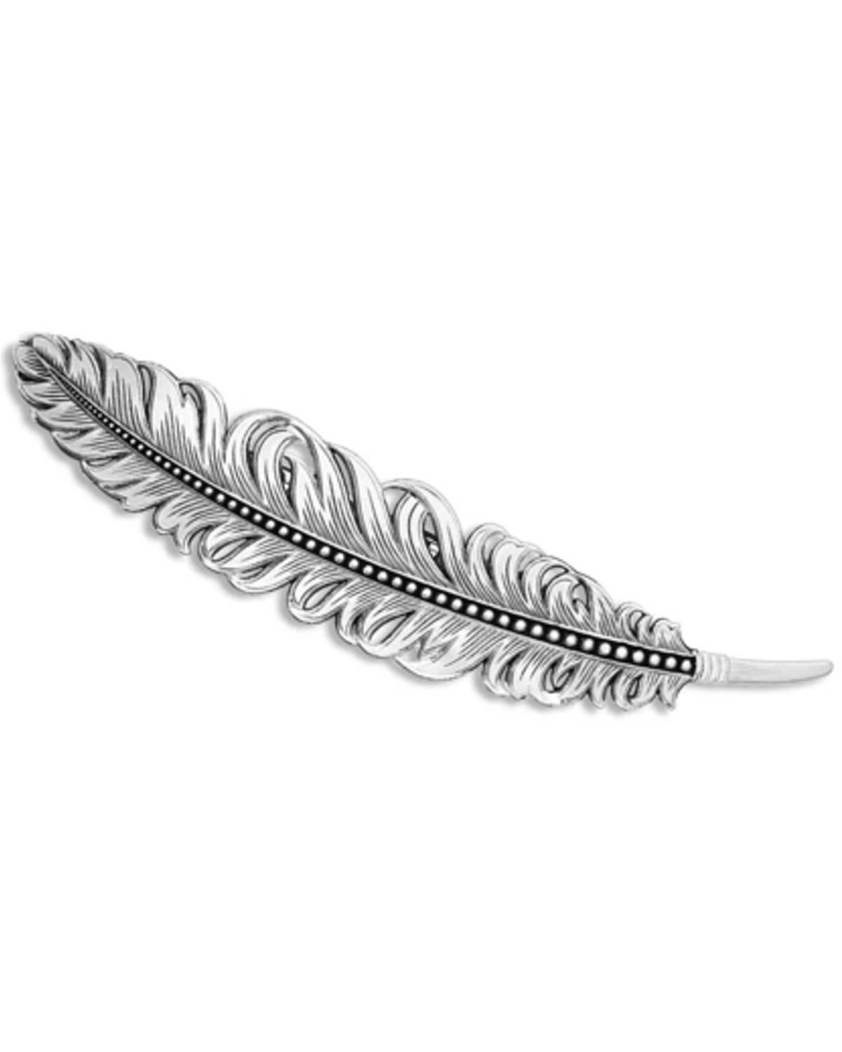 Montana Silversmiths Women's Antiqued Montana Feather Barrette