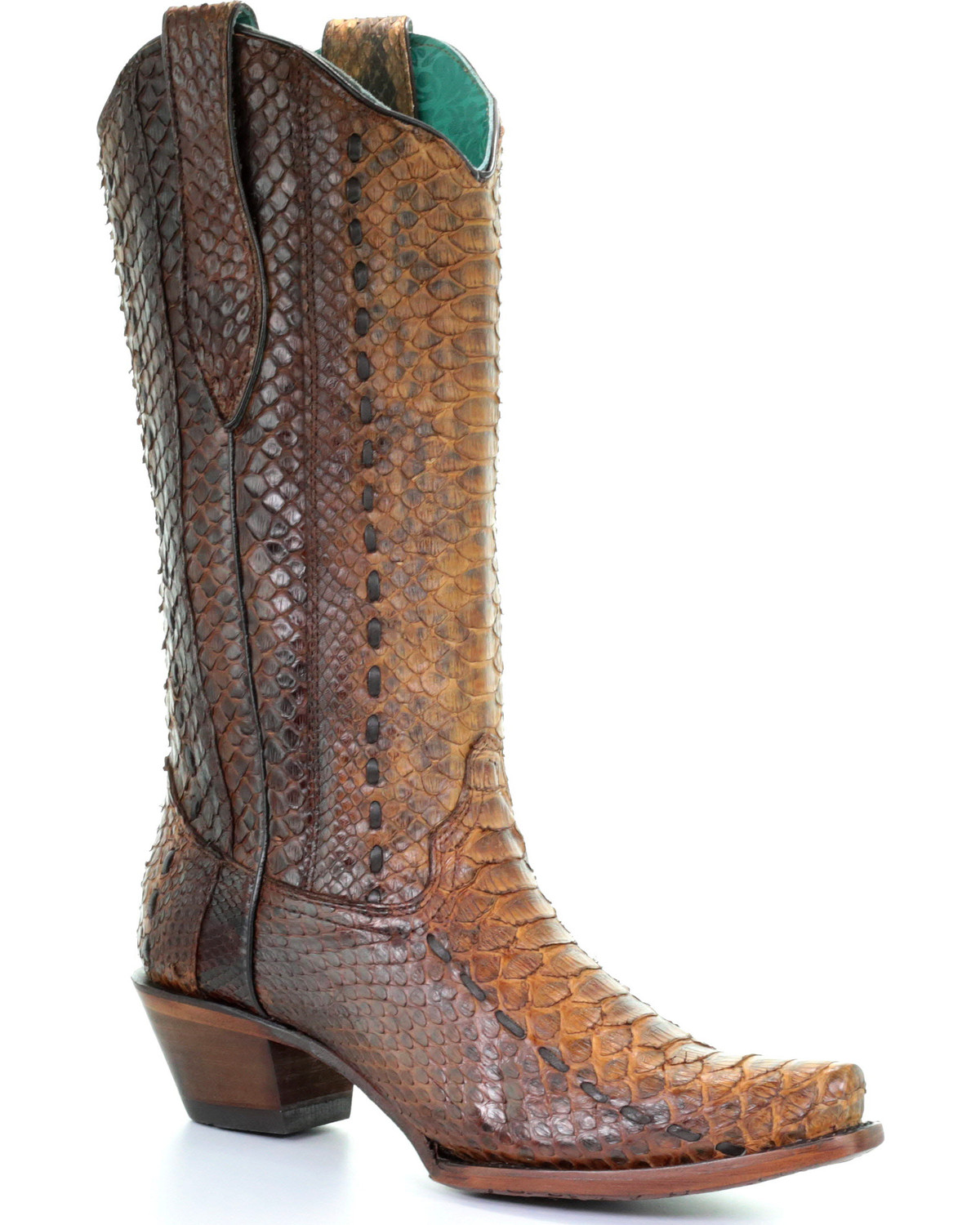 Corral Women's Tan Full Python Woven