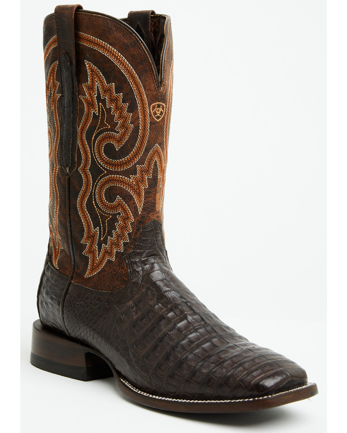 Ariat Men's Callen Exotic Caiman Belly Western Boots - Broad Square Toe