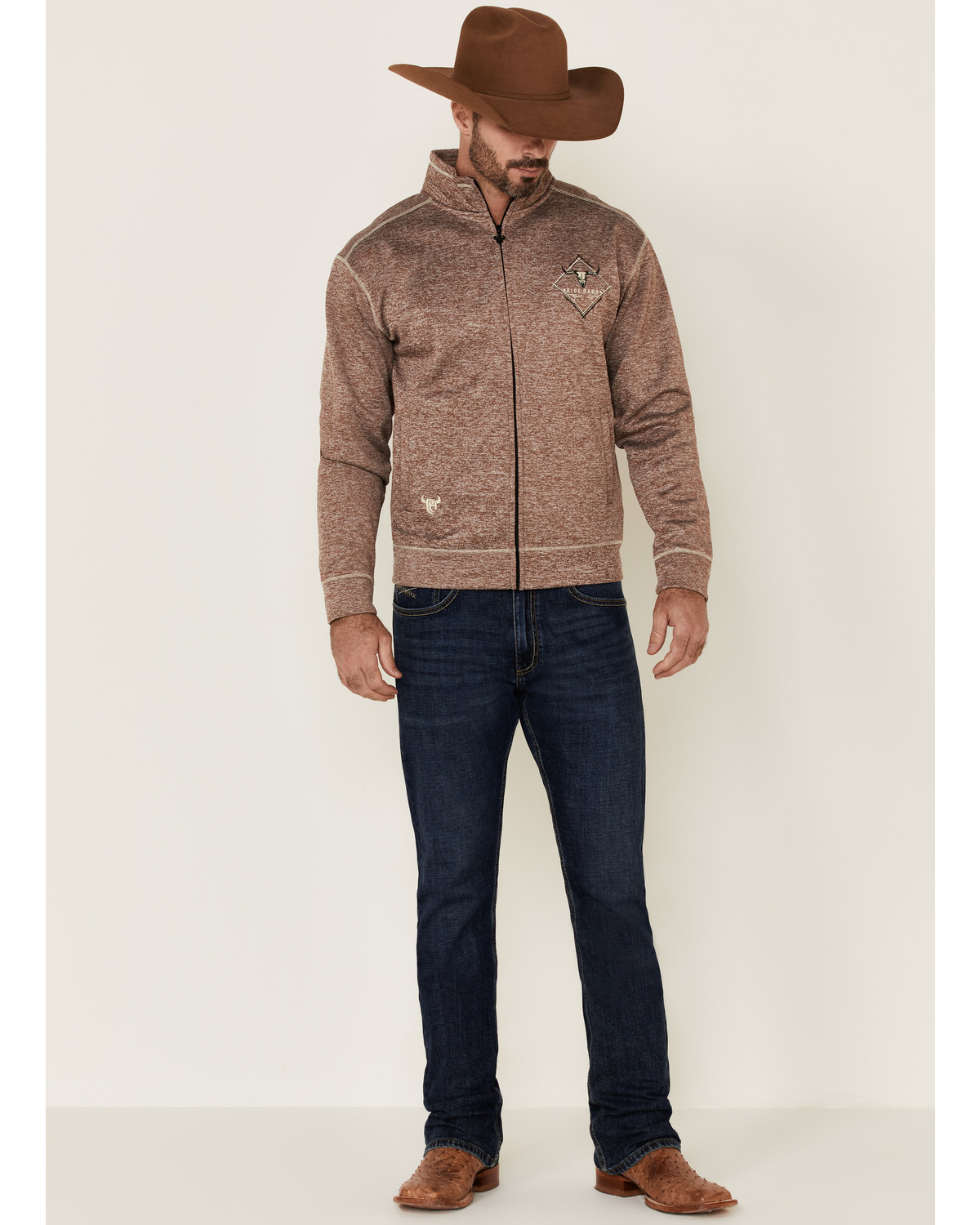 Cowboy Hardware Men's Microfleece Zip-Up Jacket