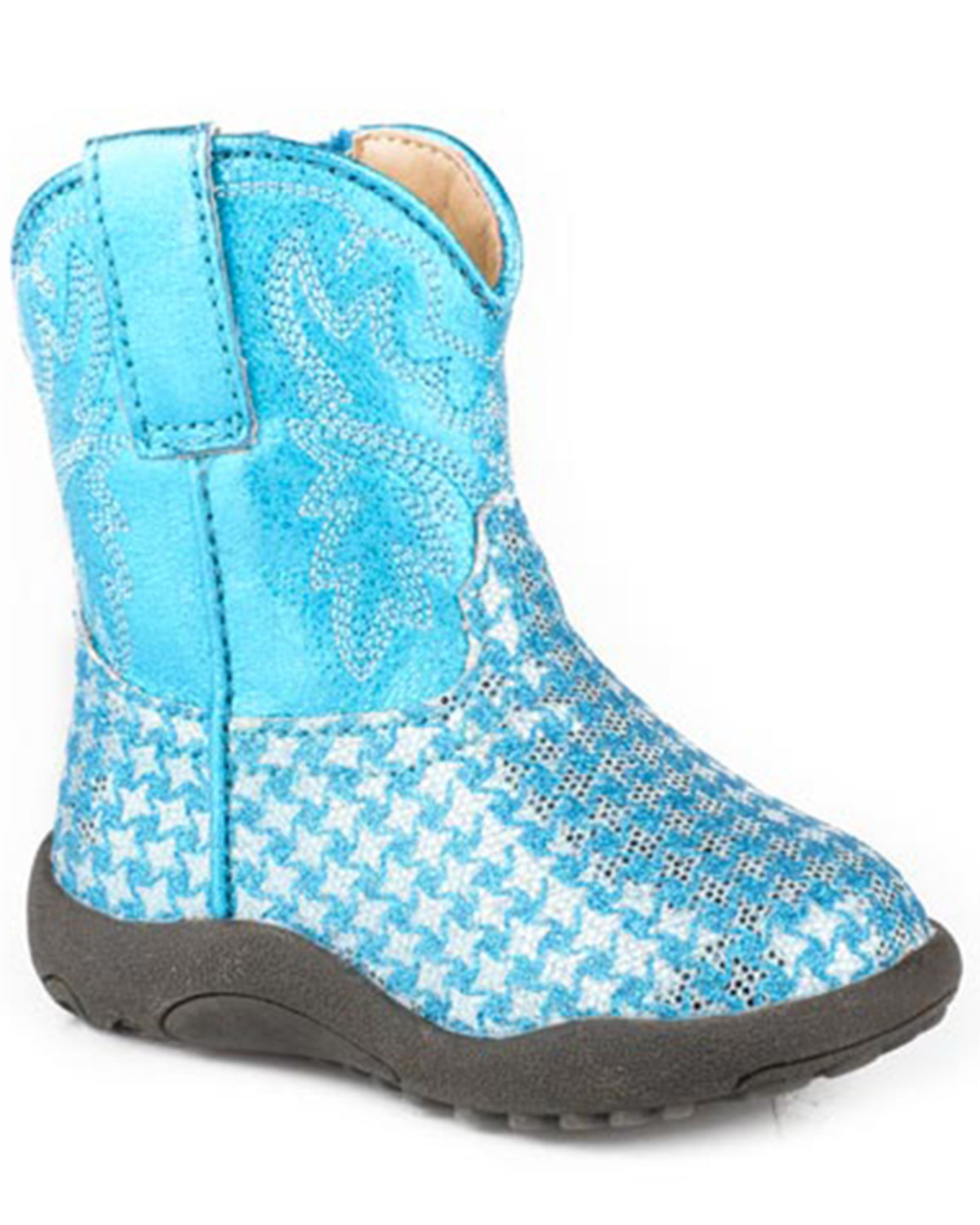 Roper Infant Girls' Cowbabies Glitter Gleam Western Boots - Round Toe