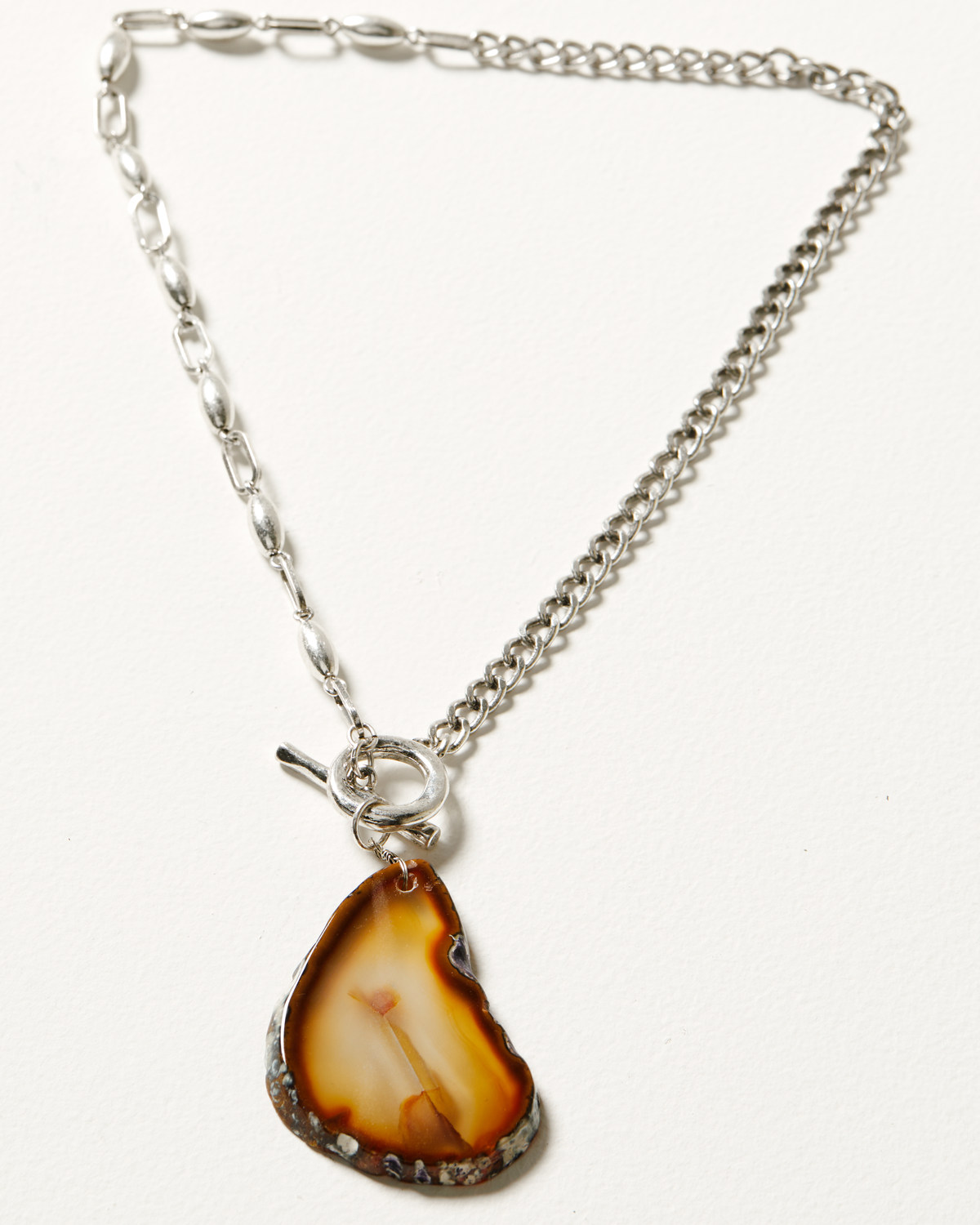 Shyanne Women's Monument Valley Brown Agate Stone Necklace