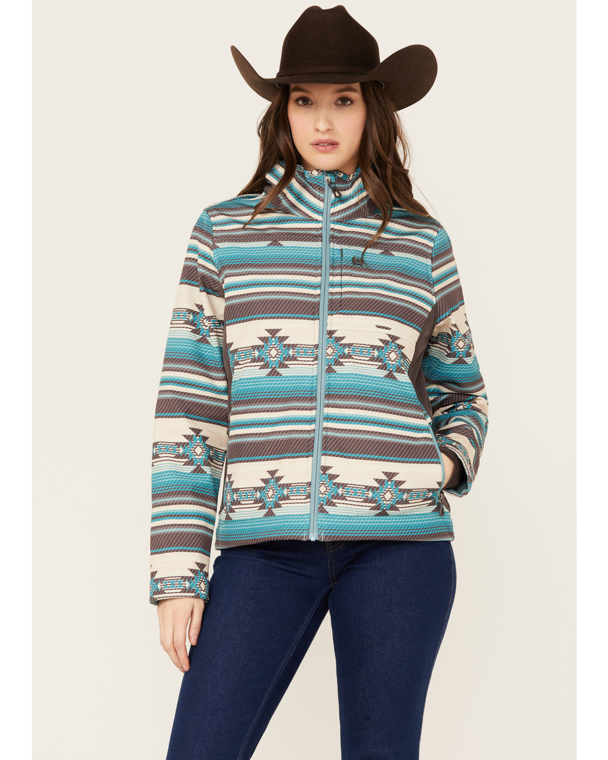 Cinch Women s Southwestern Print Concealed Carry Softshell Jacket Boot Barn in Tustin CA