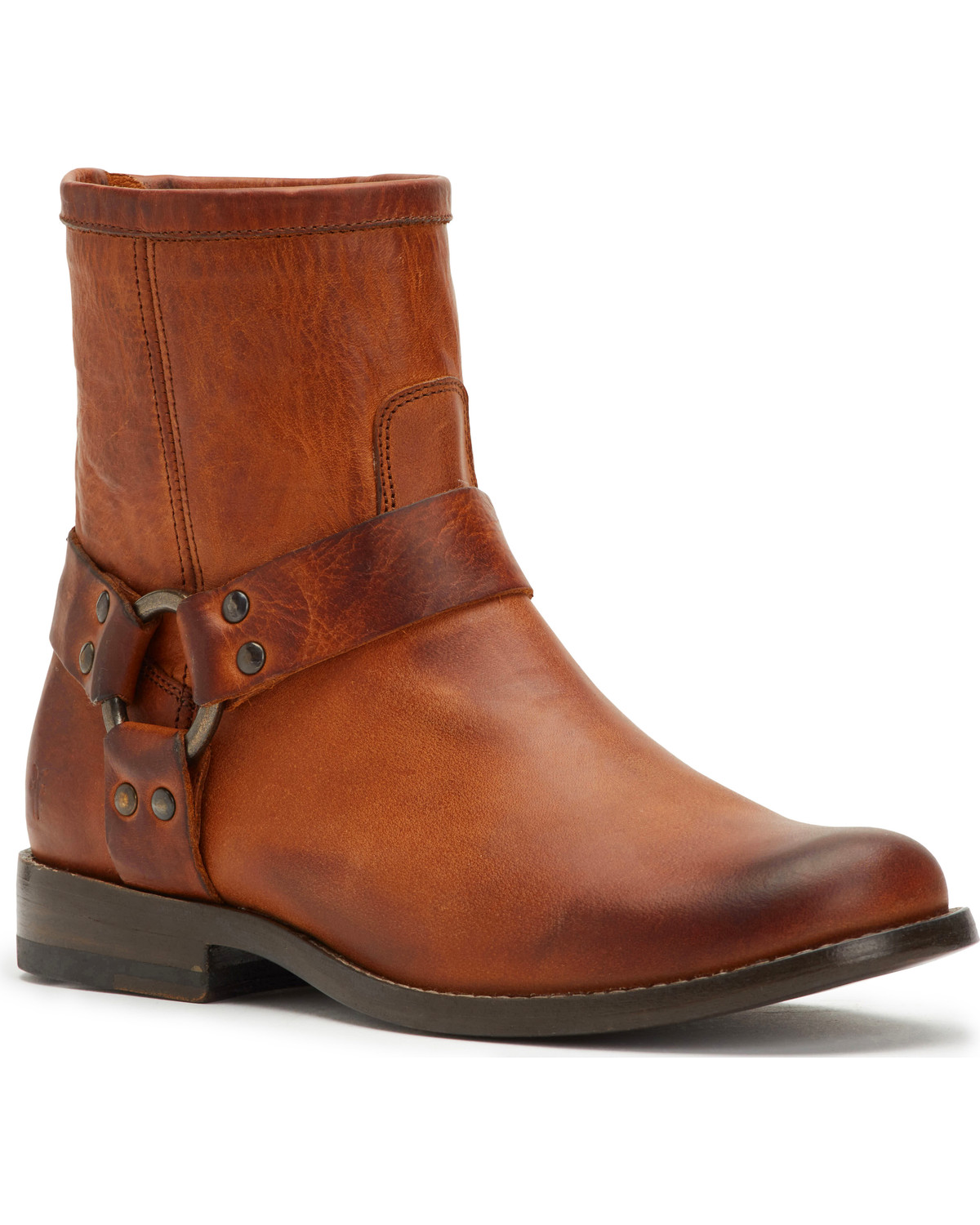 frye cognac booties