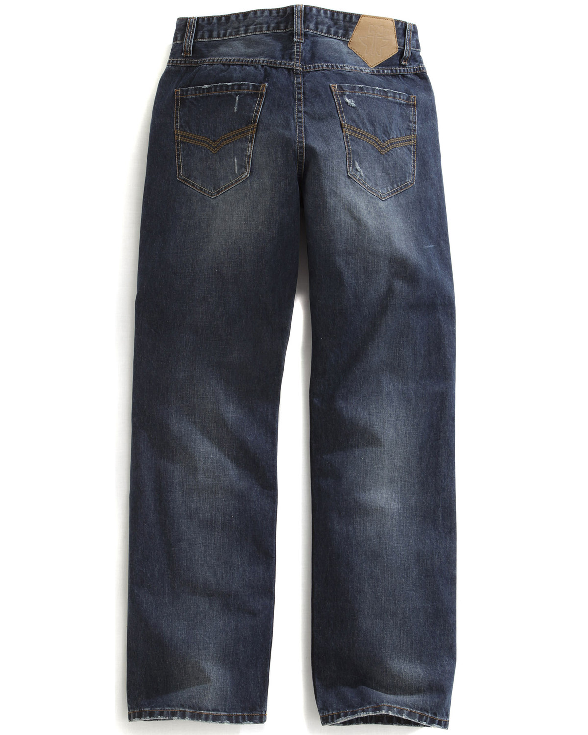 Tin Haul Men's Regular Joe Straight Leg Striped Lining Jeans