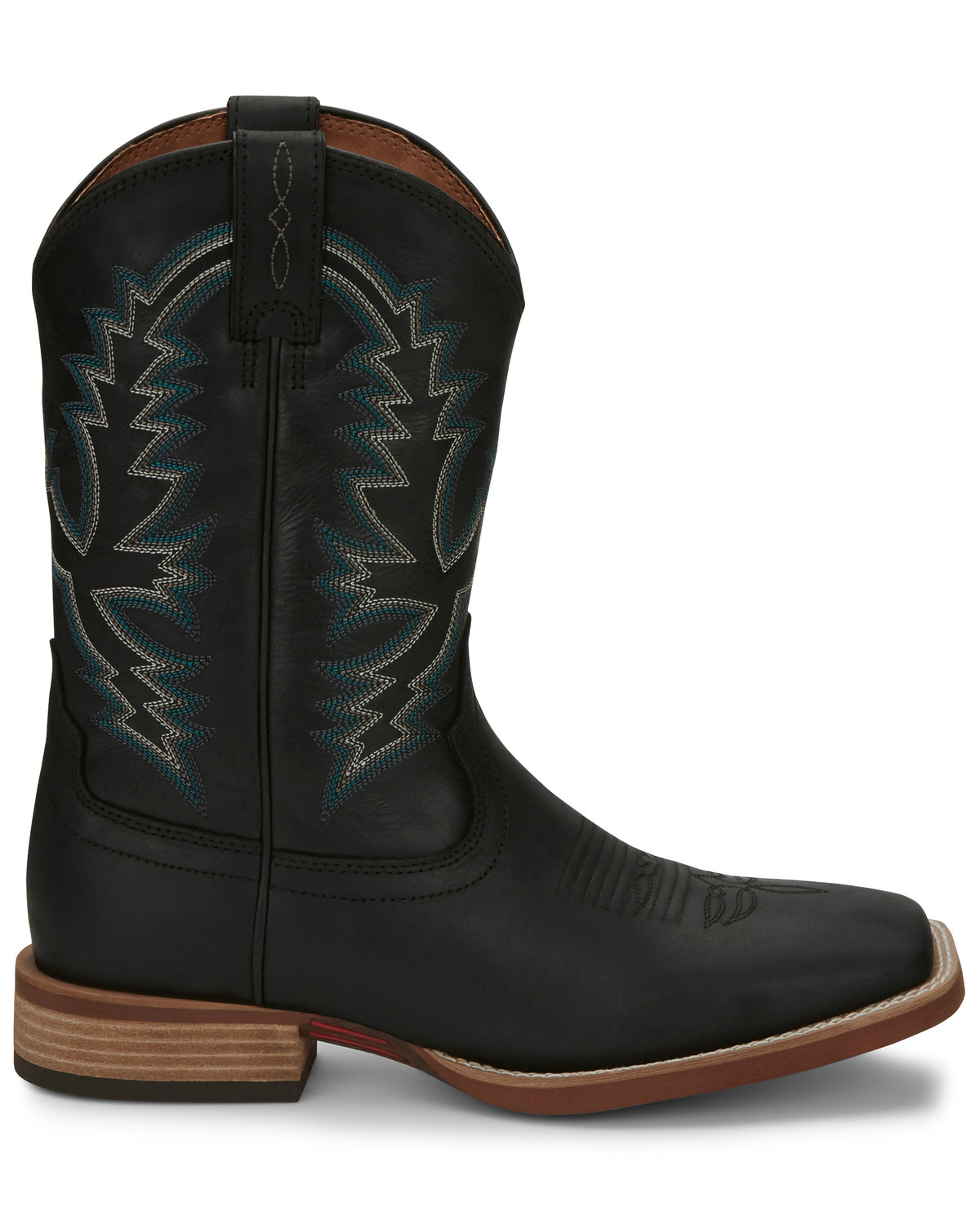 mens black distressed cowboy boots