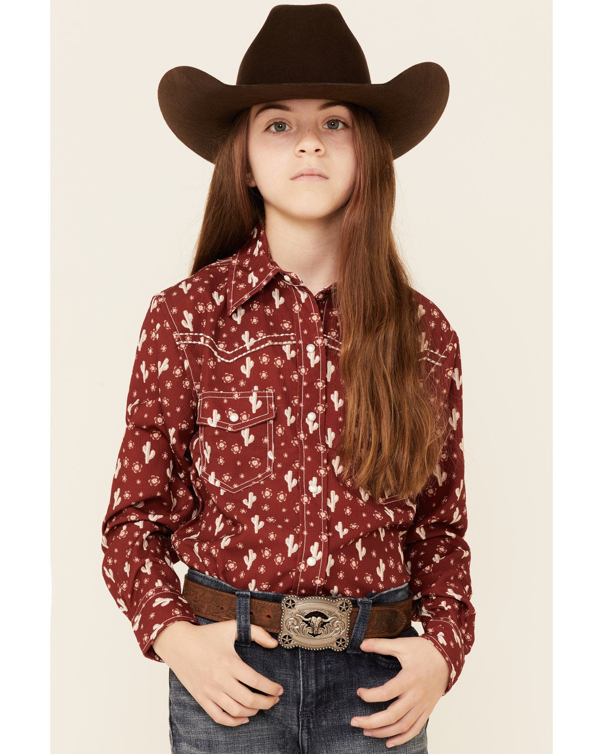 Cowgirl Hardware Girls' Brown Daisy 