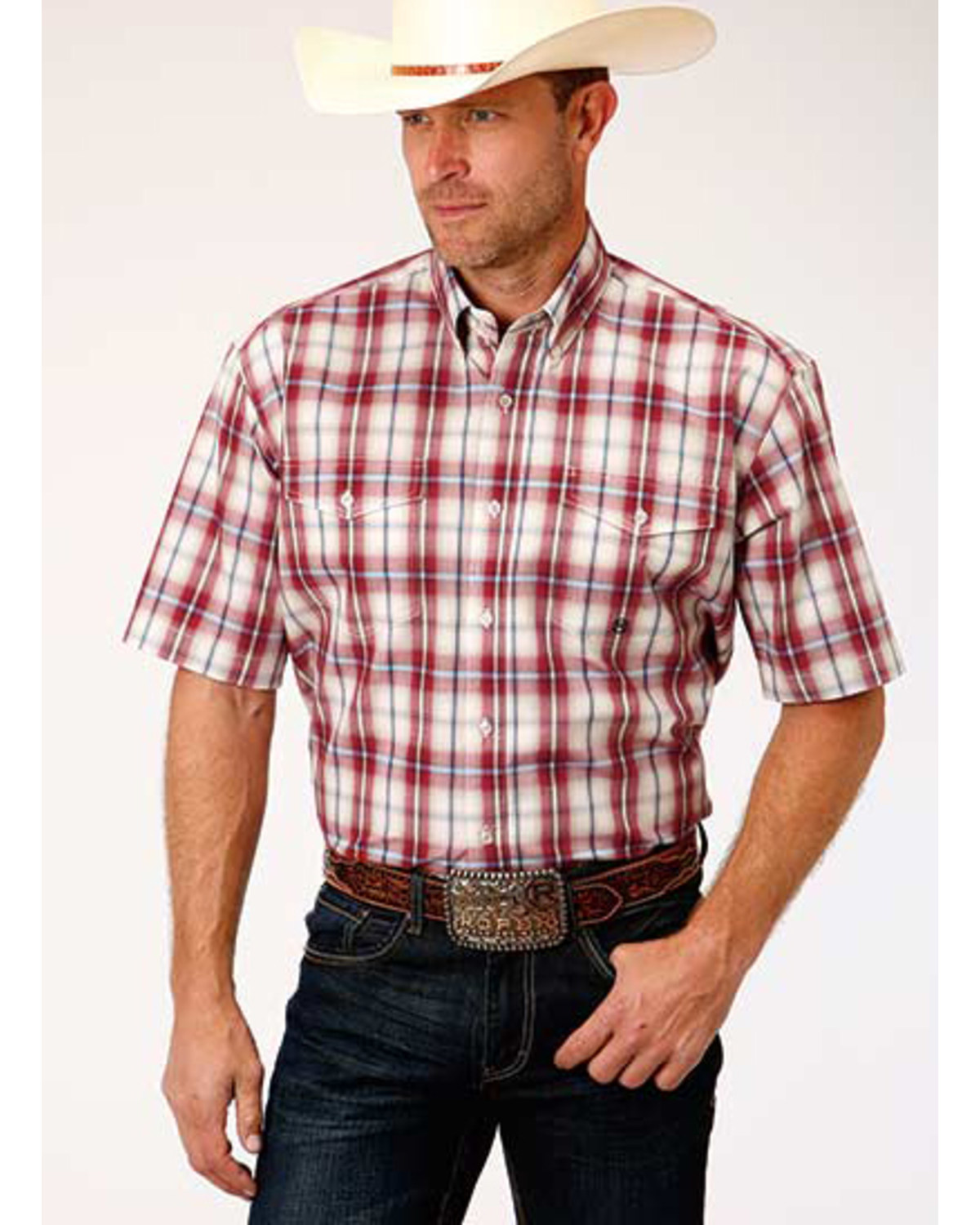 Vintage short sleeve western shirts Clearance