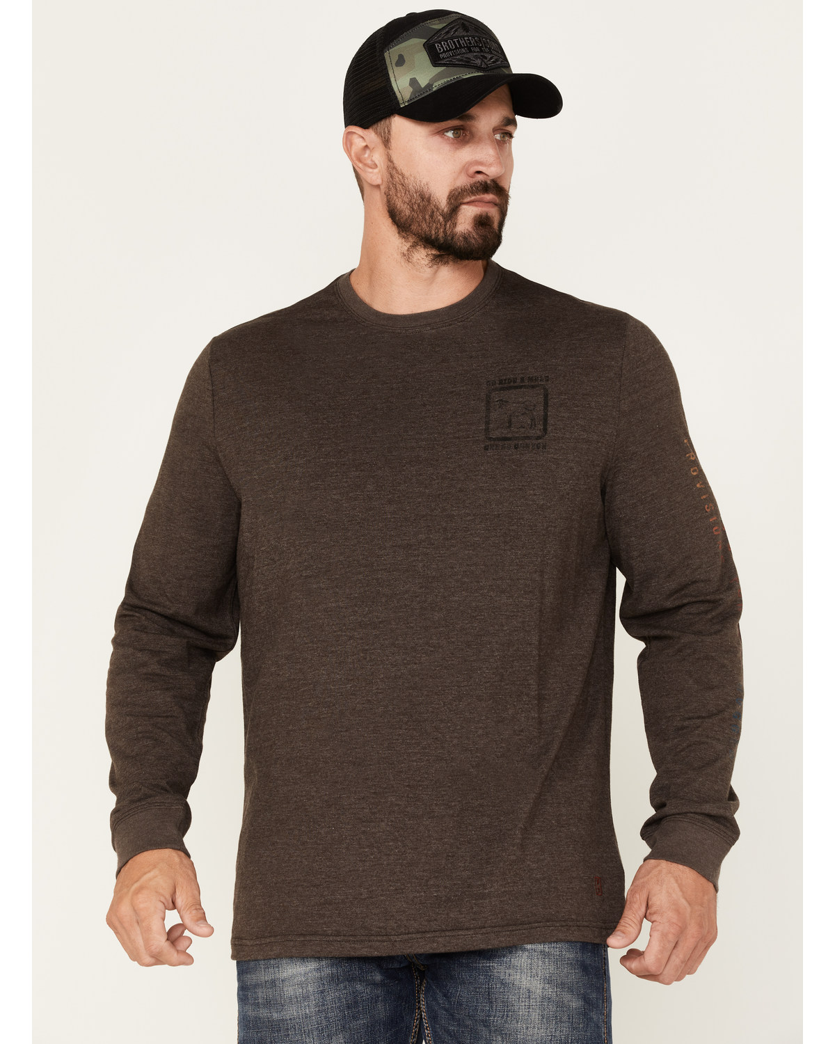 Brothers and Sons Men's Ride A Mule Long Sleeve T-Shirt