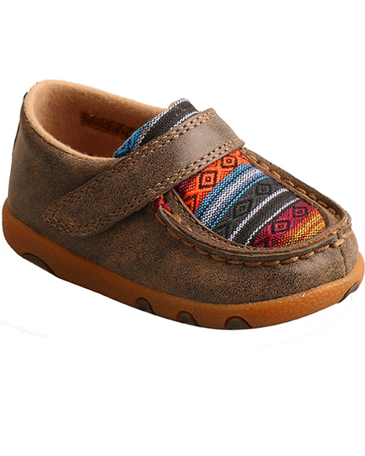 Twisted X Toddler Boys' Serape Canvas Driving Shoes - Moc Toe