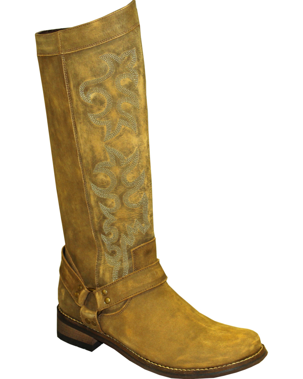 womens cowboy boots with zipper on the side