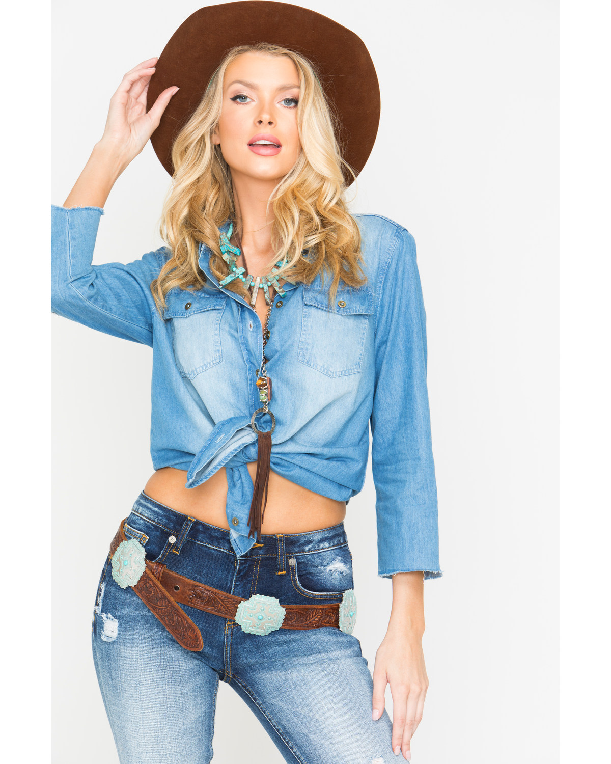 indigo denim shirt womens