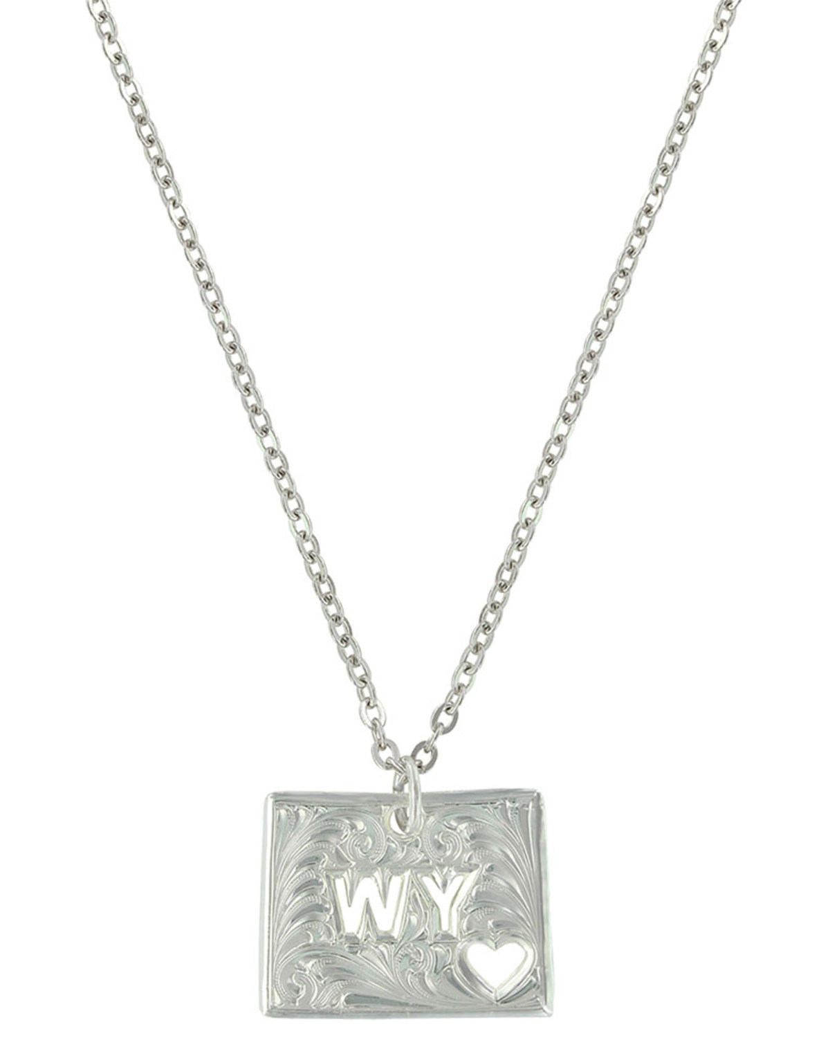 Montana Silversmiths Women S Wyoming Is Where My Heart Is State Necklace Boot Barn