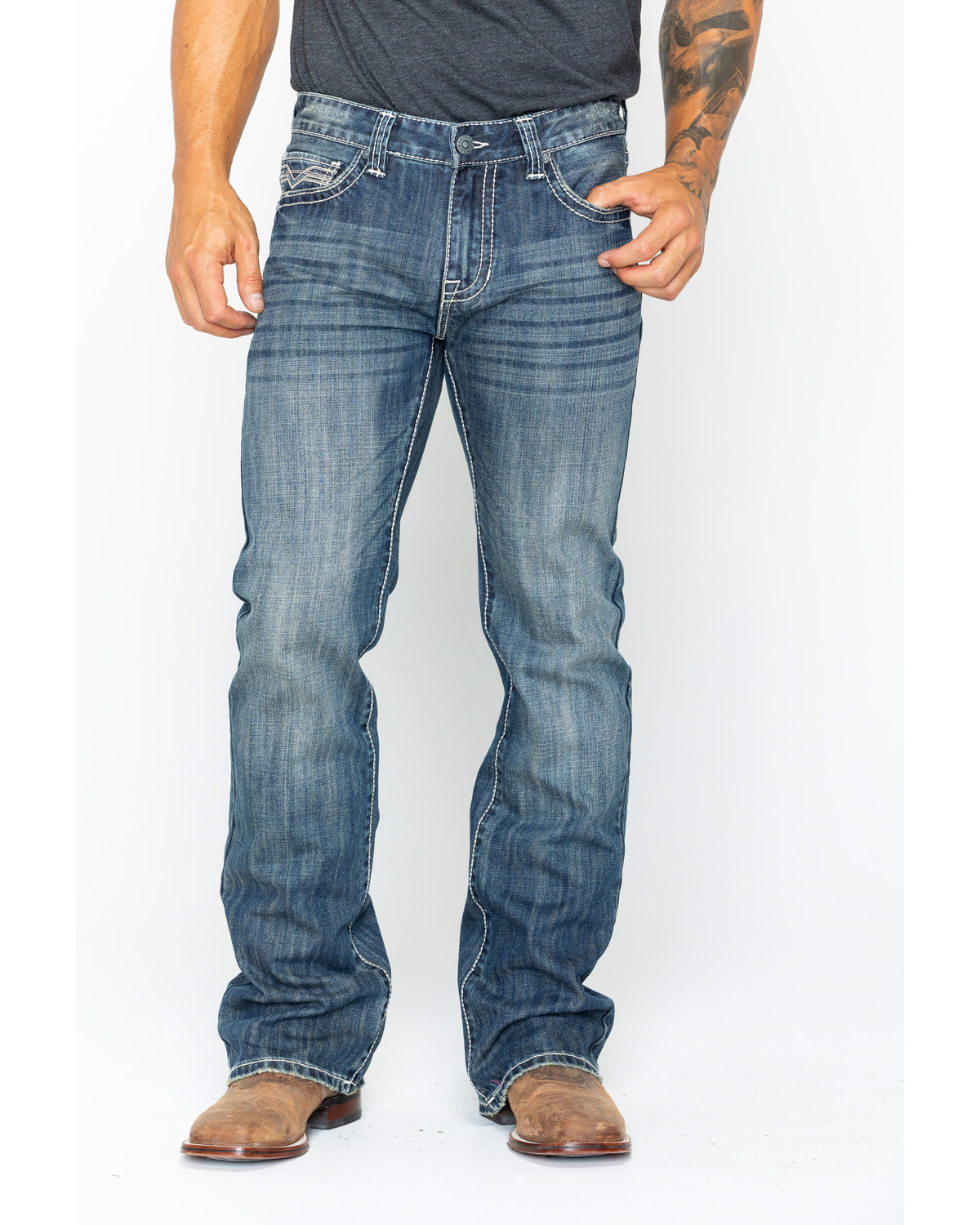 rock and roll western jeans