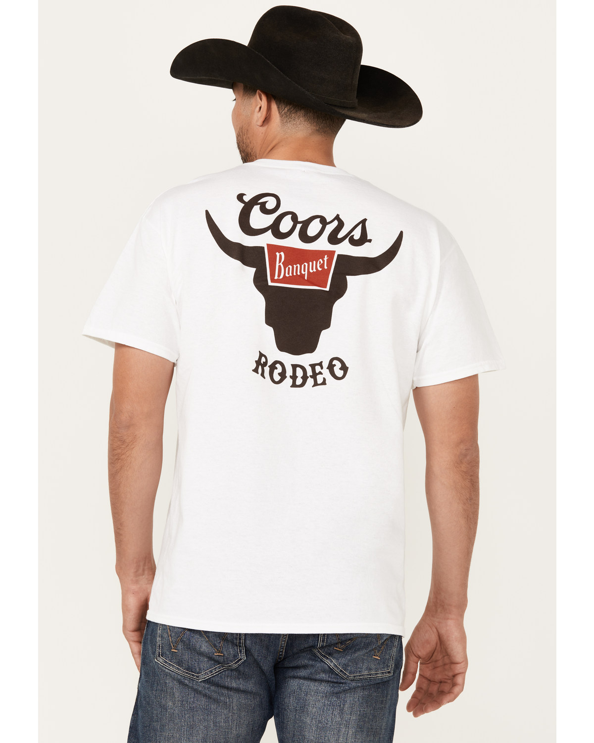 Changes Men's Coors Rodeo Logo Short Sleeve Graphic T-Shirt