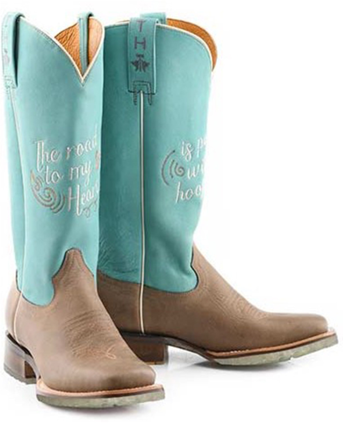 Tin Haul Women's Motto Western Boots - Broad Square Toe