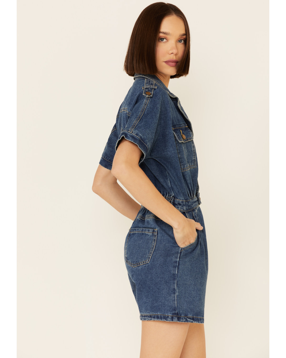 Molly Bracken Women's Denim Playsuit