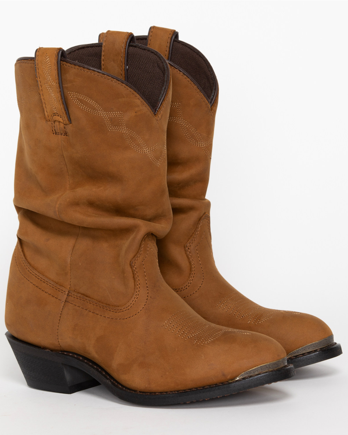Brown Slouch Cowgirl Boots 