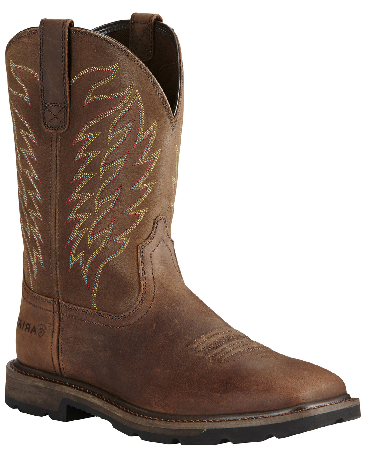 Details about   Ariat Men's Groundbreaker Pull-On Work Boot 10020064 10" shaft /Soft toe $130 