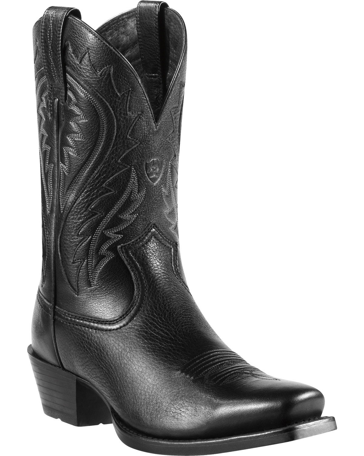 black cowboy boots