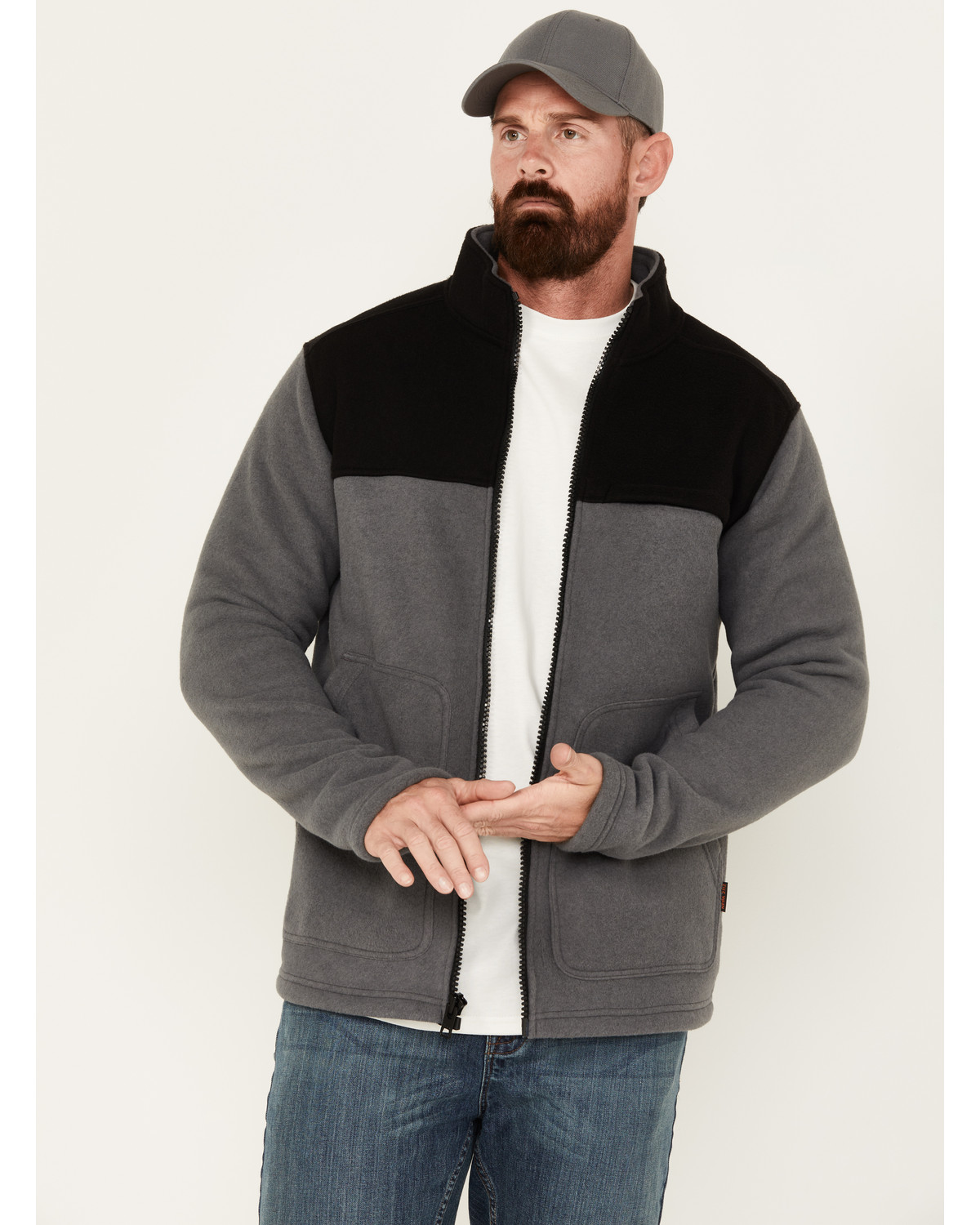 Hawx Men's FR Polar Fleece Work Jacket